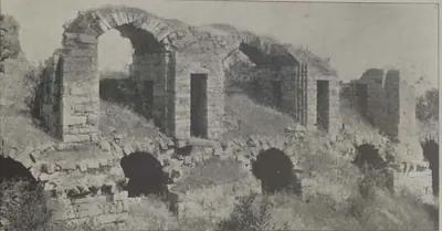 Ruins of the old fort (Qila Kohna) at Saroornagar, broken walls among rocks.