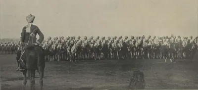 The Nizam's African bodyguard marching past at the Diamond Jubilee review.