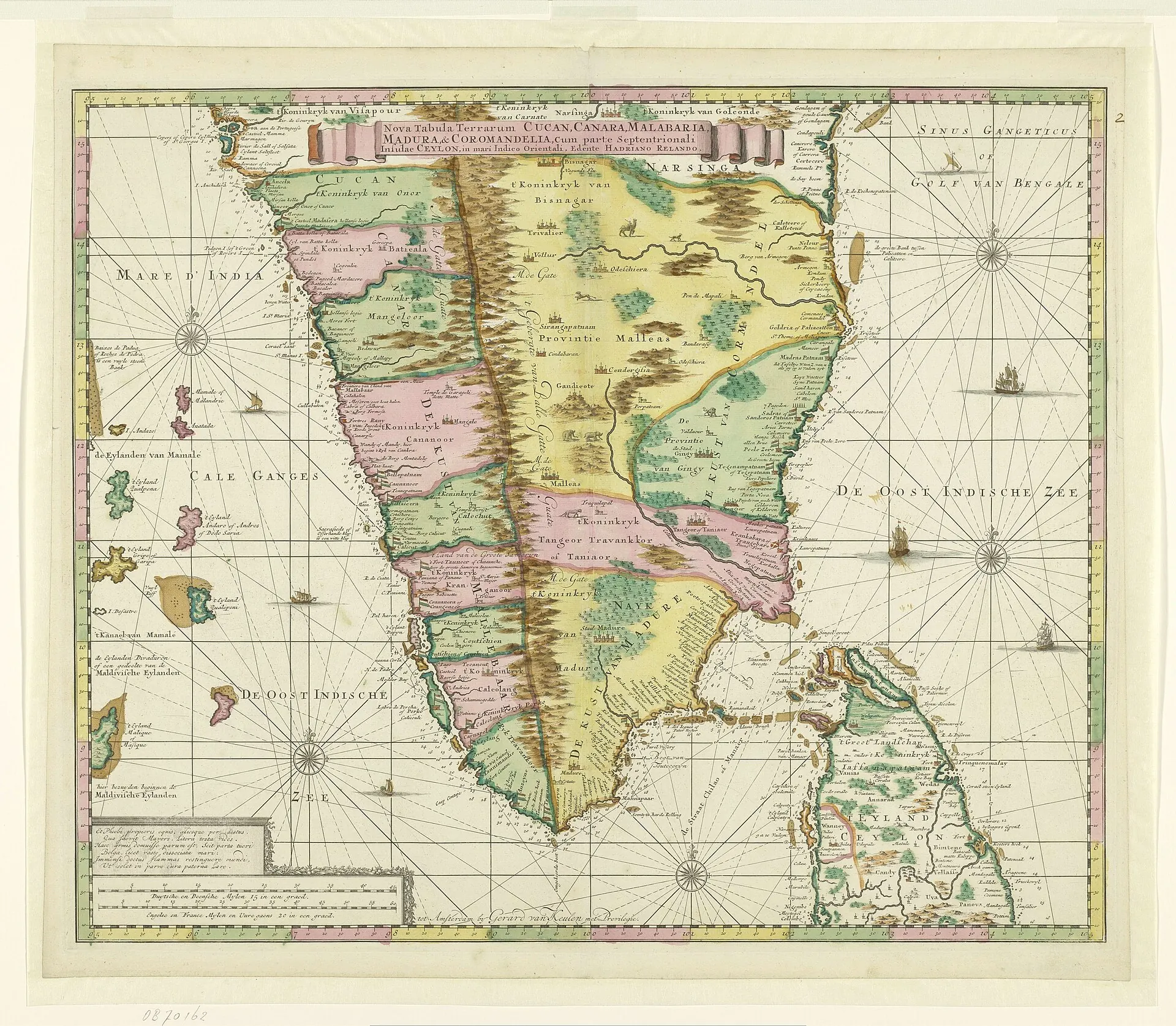Identificatie Titel(s): Kaart van Zuid-India.